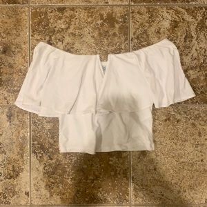 Off the shoulder crop top